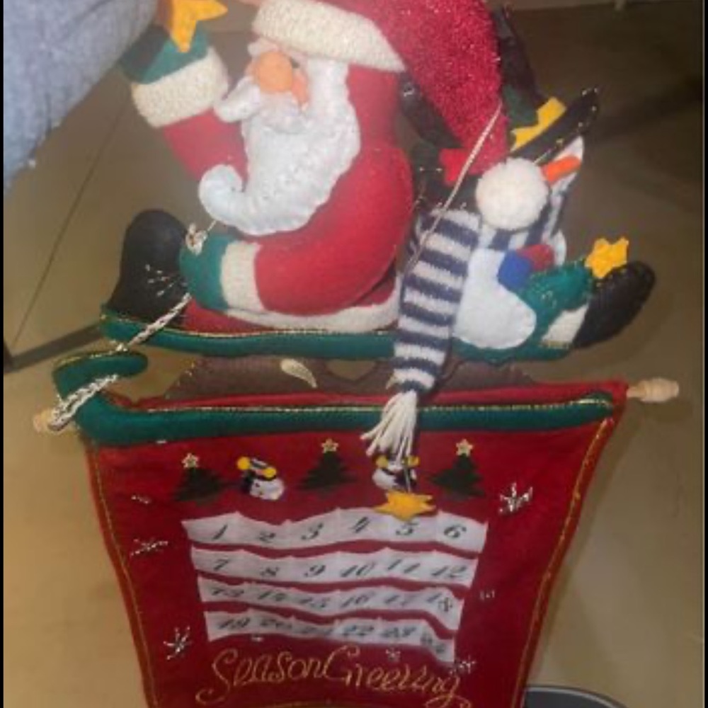 Christmas countdown felt calendar